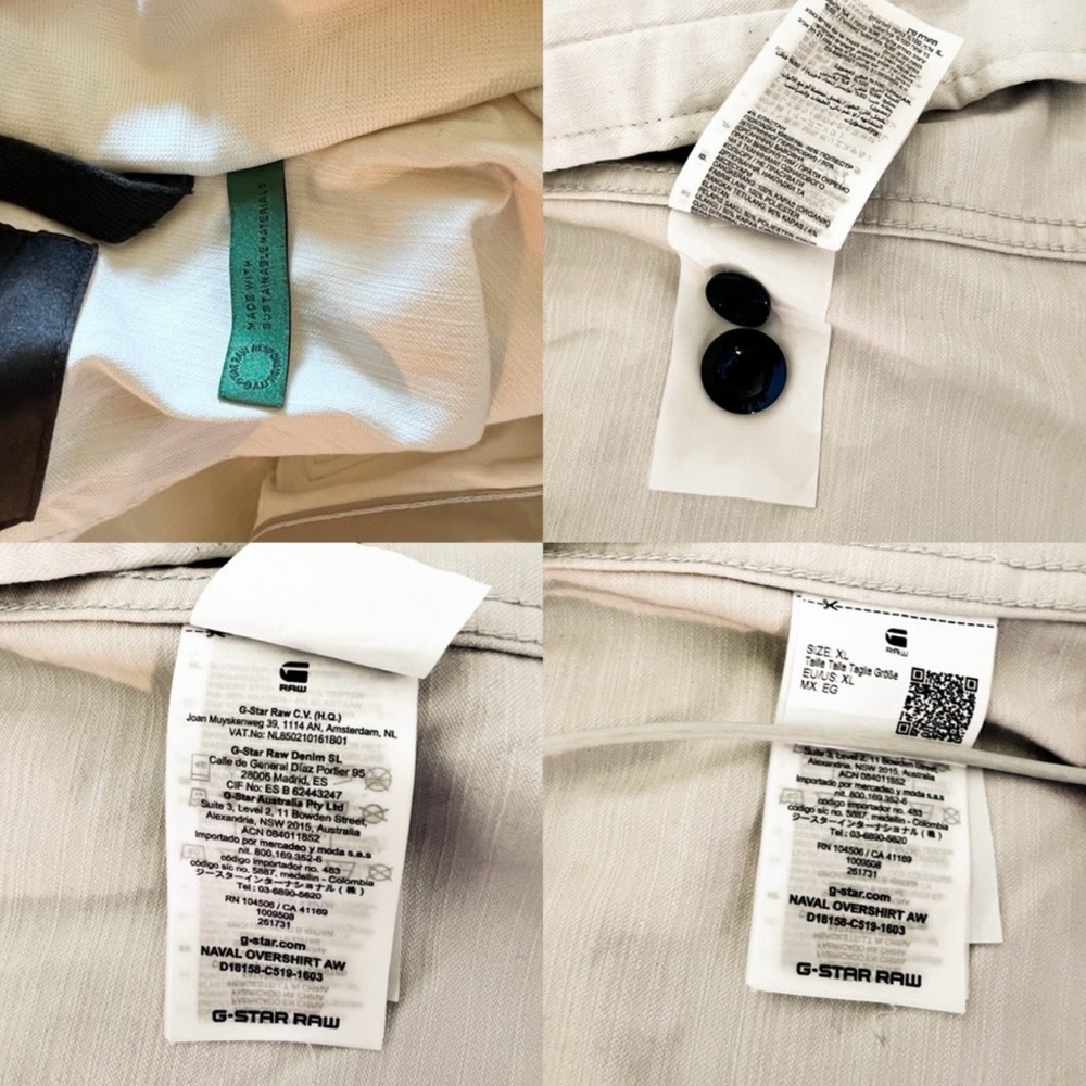 G Star Raw Naval Overshirt AW | Beige I size XL - Picture 11 of 16